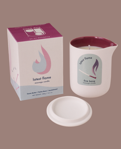 FINE BONE Latest Flame Massage Candle